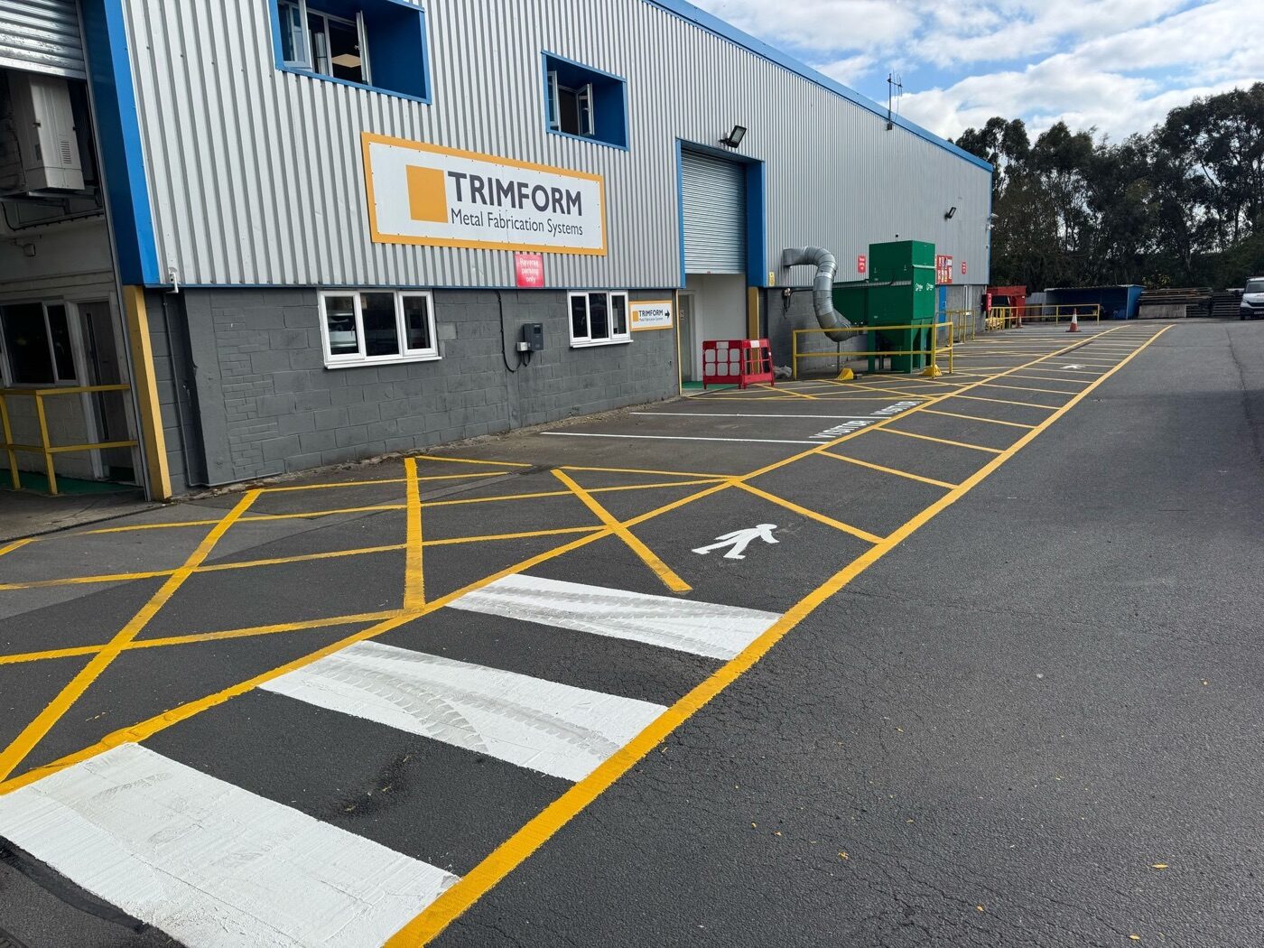 Triform Metal Fabrication Systems factory line marking