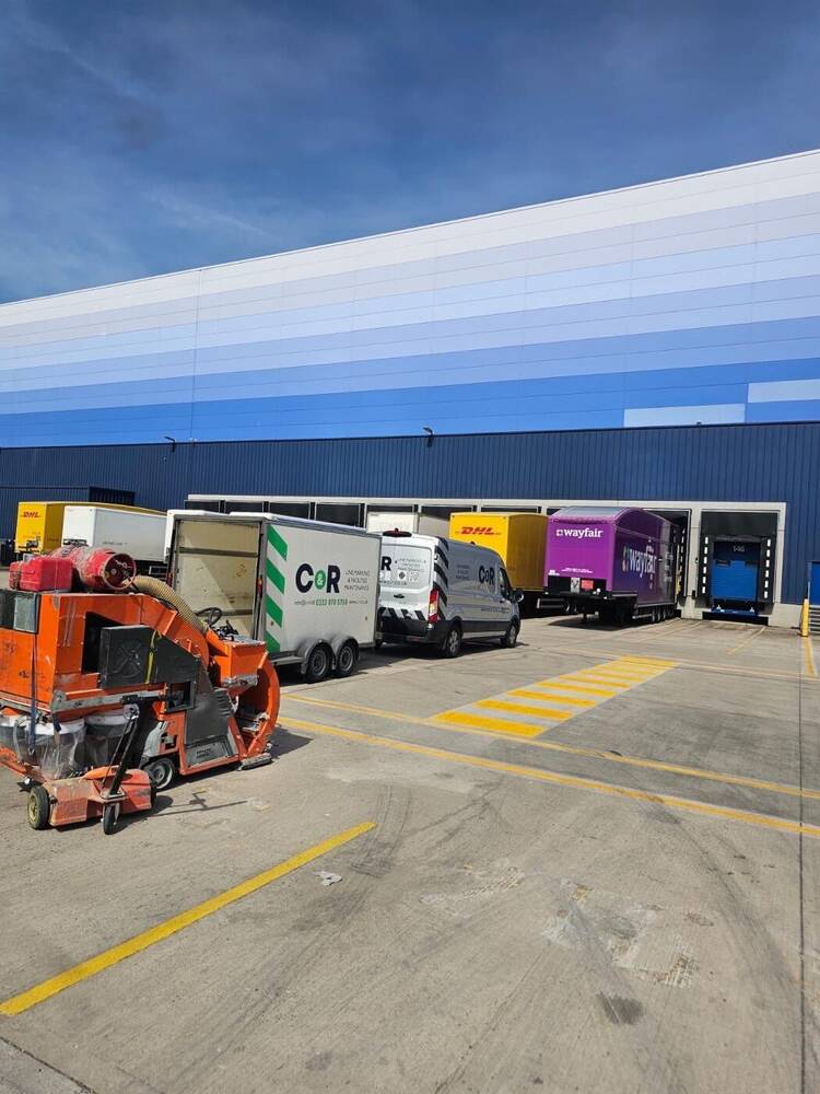 C&R line marking equipment on site
