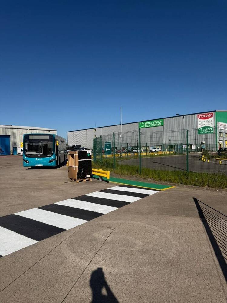 Anti-slip ramp coating by C&R