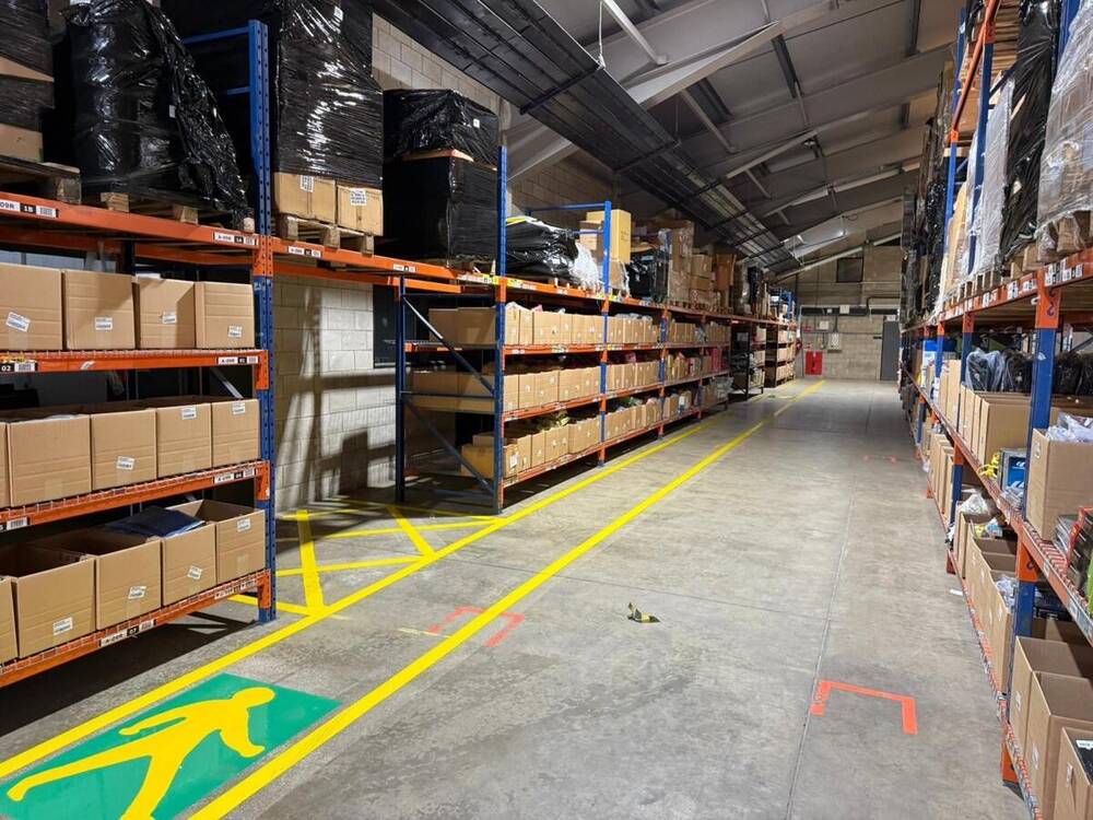 Warehouse aisle line markings by C&R