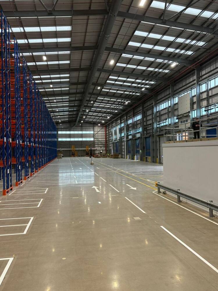 Warehouse floor line marking by C&R
