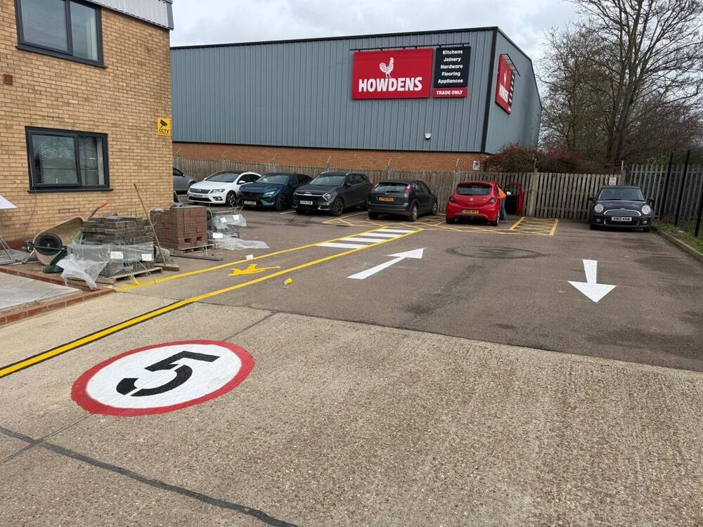 Car park line marking by C&R