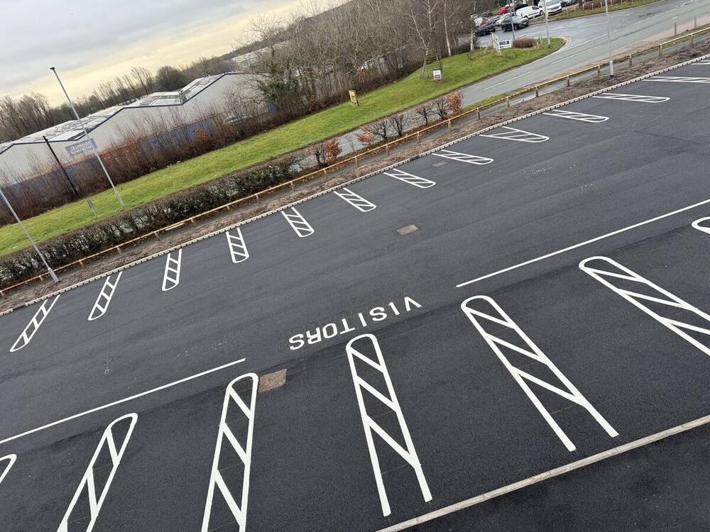 Car park line markings by C&R
