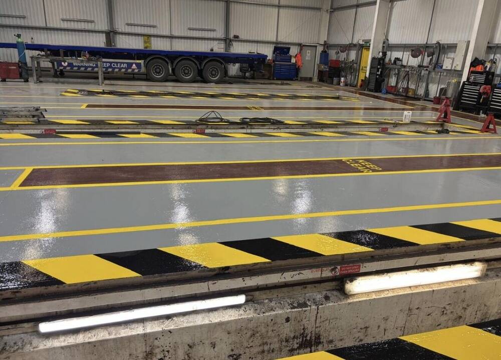 Resin-coated industrial floor by C&R