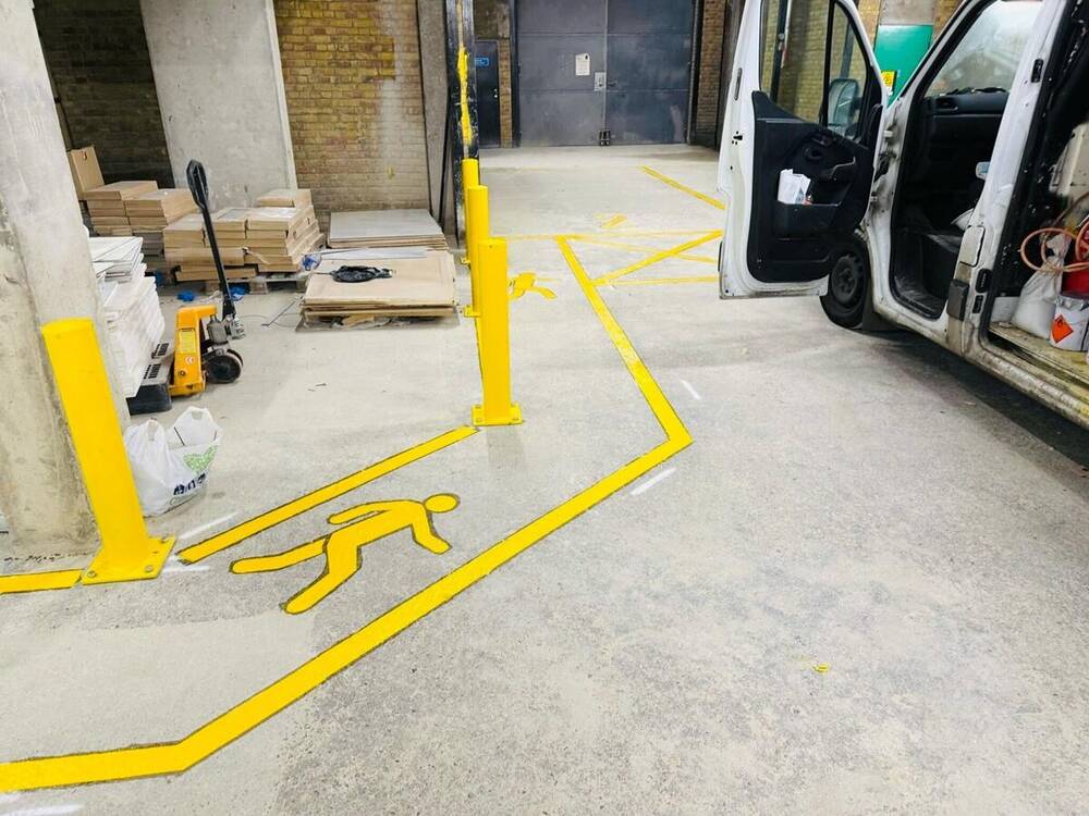 Warehouse floor line markings by C&R