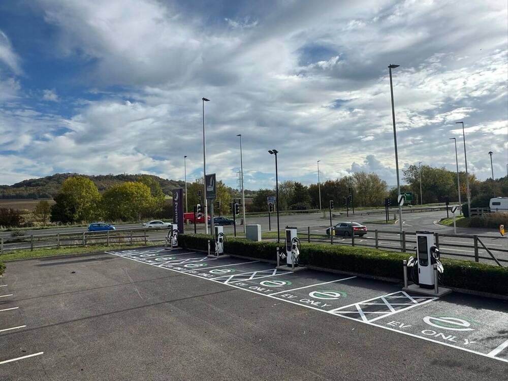 EV charging bay marking by C&R