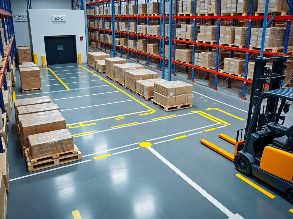 What Equipment is Used for Warehouse Line Marking?